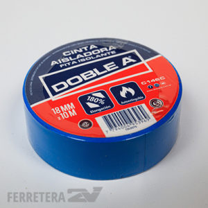 Cinta Aisladora. Doble A  x 10 un. Celeste*