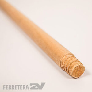 Cabo de madera para escobillon A rosca 1.20 mt.*