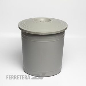 Recipientes residuos redondo c/tapa 12 lts.