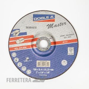 Disco de corte recto DOBLE A Master Acero 180 x 1.6 x 22*