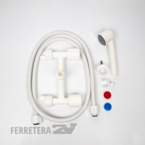 Canilla Mezcl. Pared c/ ducha plastica y soporte*
