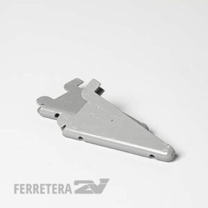 Mensula para riel  10 cm. x 20 un.