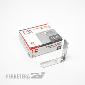 Esquinero Angulo 90 x 90 mm Cromado x 12 un.