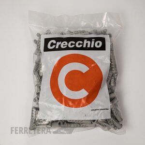 Tarugo c/ arandela CRECCHIO 12 mm.( x 250 unid.) bolsa*