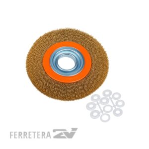 Cepillo Circular x 4 Acero Bronceado*