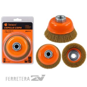 Cepillo de Copa Rizado 100 mm.*