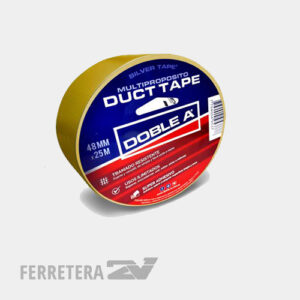 Cinta de embalar Duct Tape Doble A Amarillo*