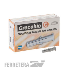 Tarugo Nylon c/Arandela  CRECCHIO 10 mm. ( x 50 unid.)*