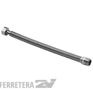 Flexible de ac. Inox. 1/2 x 25 cm.*