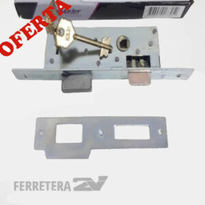 Cerradura Seg. pta Aluminio Niq.  20 mm. derecha (C125/1040-206)*