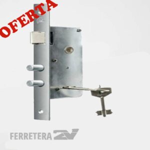 Cerradura de Seguridad Doble Perno fte 25 mmx 220  derecha (C114/1201-205)*