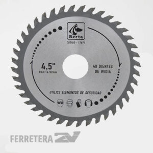 Disco Sierra Circular 115 mm. 40 dientes Widias (4.5) *