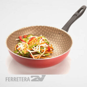 Sarten WOK ANTIADHERENTE BORDO 28 cm. *