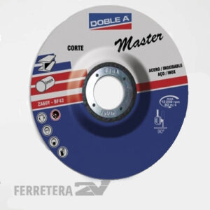 Disco de corte recto DOBLE A Master Acero 180 x 6.4 x 22*