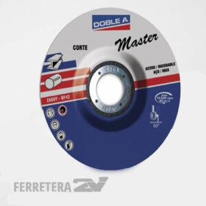 Disco de corte recto DOBLE A Master Acero 180 x 3 x 22*