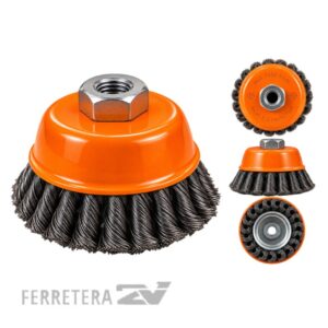 Cepillo de Copa Trenzado 75 mm. *