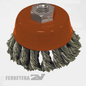 Cepillo de copa Trenzado 100 c/tuerca*