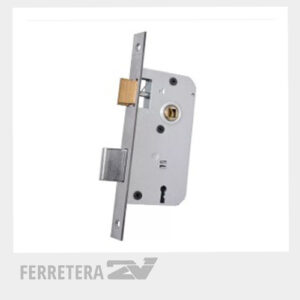 Cerradura Pta fte Ancho Zinc. Nuez de bce ( 502-102)*