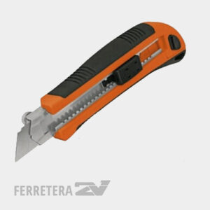 CUTTER  REFORZADO 18 mm -MANGO ERGONOMICO**