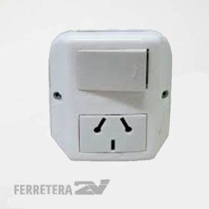 Interruptor Punto /Toma c/ Neutro Sup. *