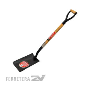 _Pala forjada cuadrada/palear c/corto con emp. madera 992100 Biassoni*