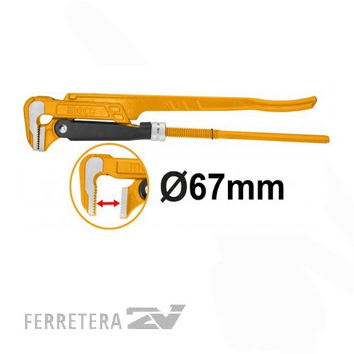 Llave para caño tipo sueca apertura max 67mm. p/trabajo pesado HPW04021*