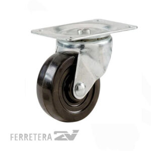 RUEDA PARA MUEBLE DE GOMA 40*
