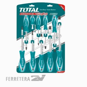 SET DE 10 DESTORNILLADORES TOTAL *
