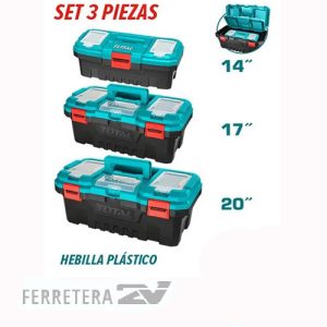Caja de Herramientas PLASTICA X 3 UN. TOTAL  *