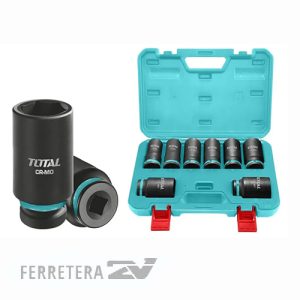 SET 8 ACCESORIOS PARA LLAVE industrial TOTAL*