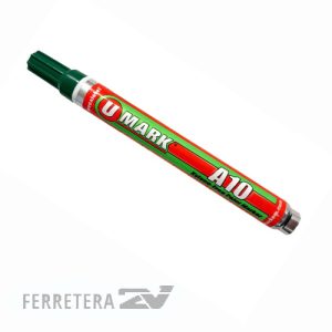 Marcador Industrial U-Mark A10 Verde x 12un*