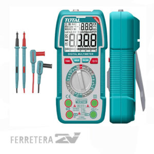 Multimetro Tester Digital 1000V 6000 Cuentas IND.  TOTAL*