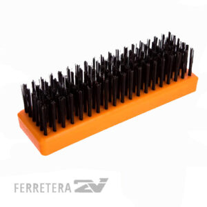 CEPILLO ACERO  PLASTICO S/ MANGO 6 X 19*