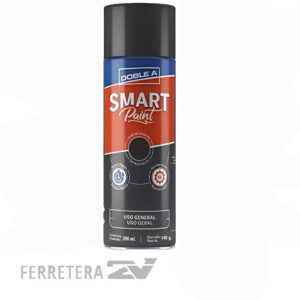 Aerosol Smart Paint Doble A NEGRO Satinado x 200 ml.*
