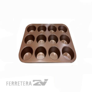 Molde X 12 Muffins Cobre*