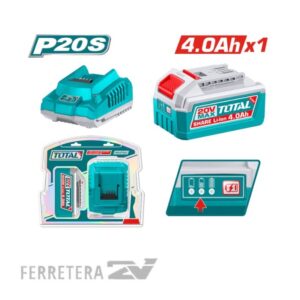 Kit 1 baterias 4.0 Ah y cargador 2.0 ah industrial *