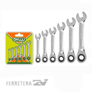 Set de 6 llaves combinadas cortas   DYLLU*