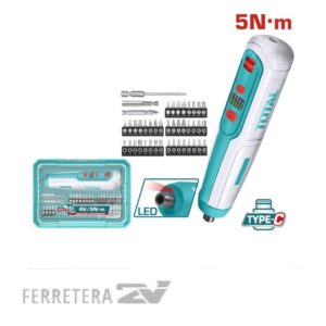 ATORNILLADOR 4V + 43 Accesorios TOTAL *