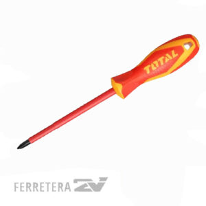 Destornillador Pozidriv Alta Tension PZ2X100mm INDUSTRIAL  TOTAL*