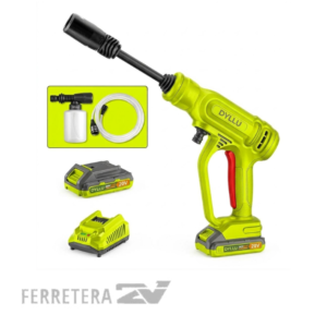 HIDROLAVADORA 20V 24.5 bar. (CARGADOR Y BATERIA)DYLLU DTQX01203-4*