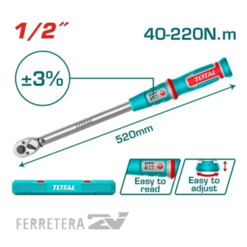 Torquimetro de Zafe 220Nm1/2" INDU.TOTAL*