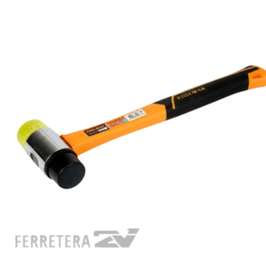MARTILLO CABEZA DOBLE PVC GOMA MANGO FIBRA*