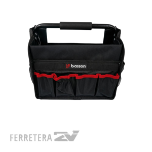 Bolso p/ herramientas abierto c/ manija Biassoni 998025*
