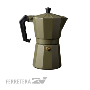 Cafetera Aluminio Verde tipo Italiana N° 9*
